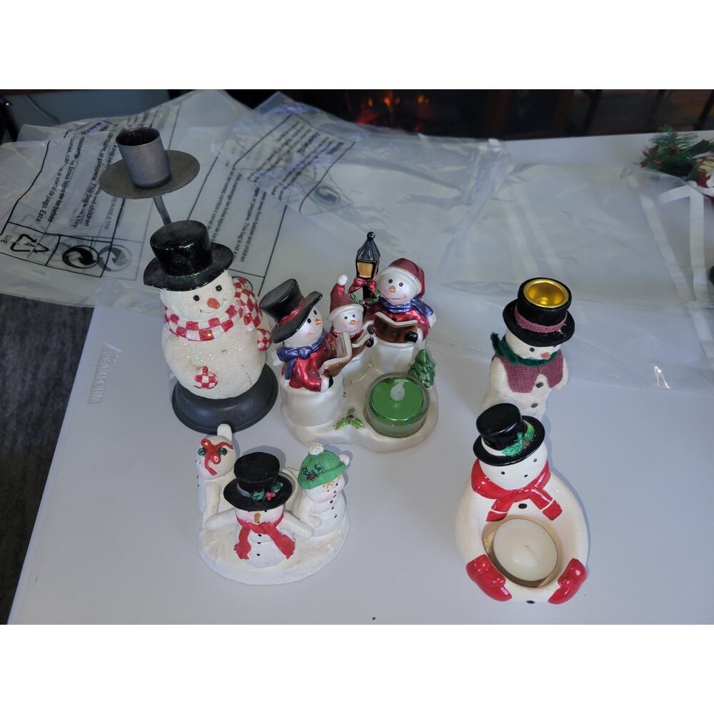 Vintage Snowman Christmas Lot 2